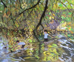 River Wye, 2008 (oil on canvas) | Obraz na stenu