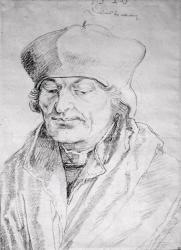 Portrait of Desiderius Erasmus (1469-1536) 1520 (charcoal on paper) | Obraz na stenu