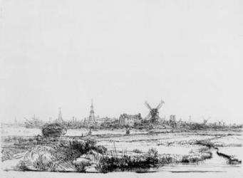 View of Amsterdam, c.1640 (etching) | Obraz na stenu