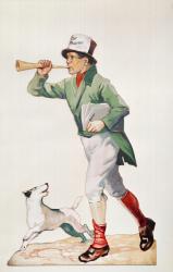 Newsboy selling 'The Observer' (colour engraving) | Obraz na stenu