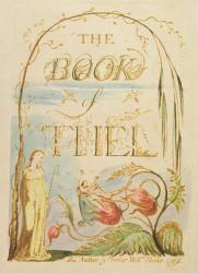 The Book of Thel, plate 2 (Title Page), 1789 (relief etching with pen and w/c) | Obraz na stenu