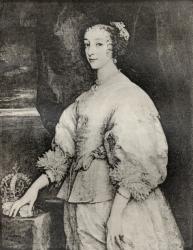 Henrietta Maria, from 'Memoires de Charles de Batz-Castelmore Comte d'Artagnan', published 1928 (litho) | Obraz na stenu