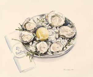 A Plate of Oysters, 2012 (w/c on paper) | Obraz na stenu