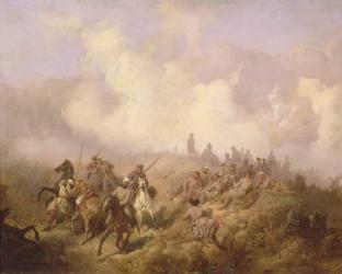 A Scene from the Russian-Turkish War in 1877-78, c.1870-80 (oil on canvas) | Obraz na stenu