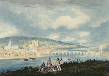 Rochester, from the North, c.1790 (w/c over pencil with wash on paper) | Obraz na stenu