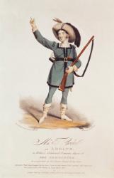 Thomas Simpson Cooke (1782-1848) as Adolph in Weber's 'Der Freischutz', 1825 (coloured litho) | Obraz na stenu