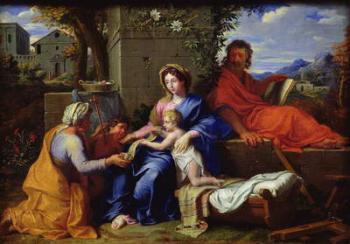 The Holy Family (oil on canvas) | Obraz na stenu