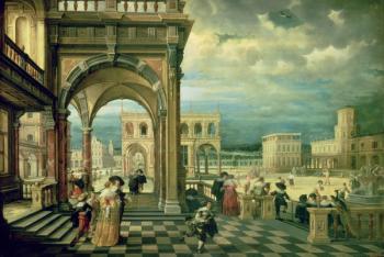 Italian Palace, 1623 (oil on copper) | Obraz na stenu