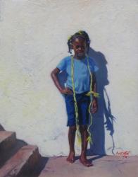 Yellow Rope, 2014, (oil on board) | Obraz na stenu