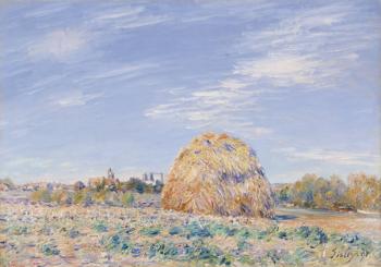 Haystack on the Banks of the Loing, 1891 (oil on canvas) | Obraz na stenu