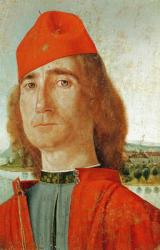 Man in a Red Beret, 1492 (tempera on wood) | Obraz na stenu