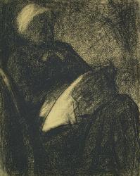 Embroiderer, 1882 (charcoal on paper) | Obraz na stenu