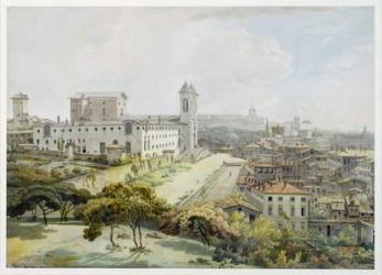 A View of Rome taken from the Pincio, 1776 (w/c over graphite on antique laid paper) | Obraz na stenu