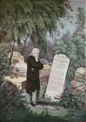 The Rev. John Wesley visiting his mother's grave (litho) | Obraz na stenu