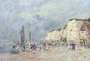 The Cliffs at Dieppe and the 'Petit Paris' (oil on canvas) | Obraz na stenu