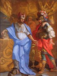 Meeting between Abraham and Melchizedek (oil on canvas) | Obraz na stenu