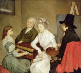 Self Portrait with Family (oil on canvas) | Obraz na stenu