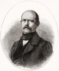 Otto Eduard Leopold, Prince of Bismarck, Duke of Lauenburg, from 'L'Univers Illustré', 1866 (engraving) | Obraz na stenu