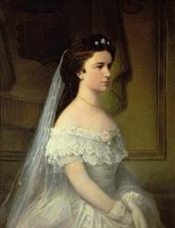 Elizabeth of Bavaria (1837-98), Empress of Austria (oil on canvas) | Obraz na stenu