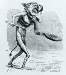 The Ukobach, illustration from the 'Dictionnaire Infernal' by Jacques Albin Simon Collin de Plancy , 1818 (engraving) | Obraz na stenu