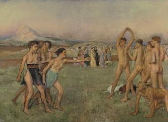 Young Spartans Exercising, c.1860 (oil on canvas) | Obraz na stenu