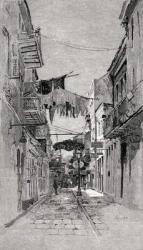 Exchange Alley looking toward Canal Street, New Orleans, from 'The Century Illustrated Monthly Magazine', May to October, 1883 (litho) | Obraz na stenu