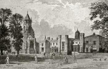 Rugby School, from 'The English Illustrated Magazine', 1891-92 (litho) | Obraz na stenu