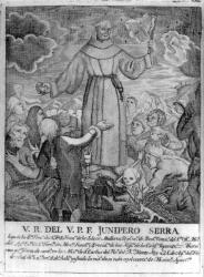 Fray Junipero Serra (engraving) | Obraz na stenu