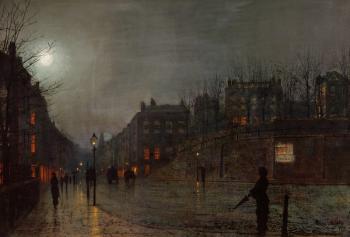 Going Home at Dusk, 1882 (oil on board) | Obraz na stenu