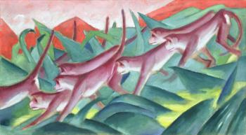 Monkey Frieze, 1911 (oil on canvas) | Obraz na stenu