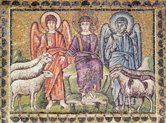 The Parable of the Good Shepherd Separating the Sheep from the Goats, Scenes from the Life of Christ (mosaic) | Obraz na stenu