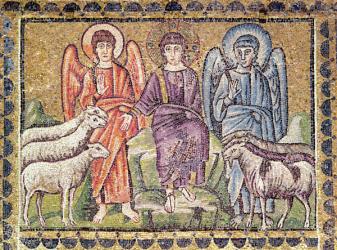 The Parable of the Good Shepherd Separating the Sheep from the Goats, Scenes from the Life of Christ (mosaic) | Obraz na stenu