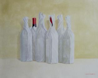 Wrapped Bottles, Number 2, 1990s (w/c on paper) (see 135438) | Obraz na stenu