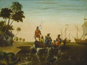The Landing of Columbus, c.1837 (oil on canvas) | Obraz na stenu