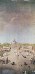 View of St. Peter's, Rome (oil on canvas) | Obraz na stenu