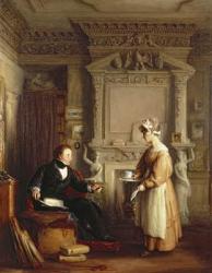 John Sheepshanks and his maid | Obraz na stenu