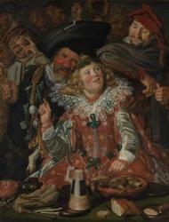 Shrovetide Revellers (The Merry Company) c.1615 (oil on canvas) | Obraz na stenu