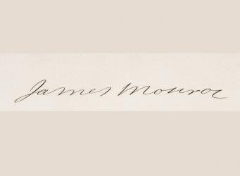 Signature of James Monroe (litho) | Obraz na stenu