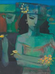 Two from Ys II (oil on canvas) | Obraz na stenu