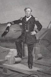 Portrait of Admiral Andrew Hull Foote (1806-63) (litho) | Obraz na stenu