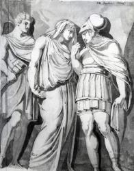 Zethos, Antiope and Amphion, 1770 (pen, ink & wash on paper) | Obraz na stenu