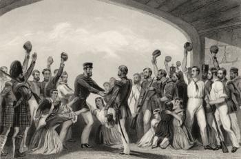 The Relief of Lucknow by General Havelock, 25th September 1857, from 'The History of the Indian Mutiny', published in 1858 (engraving) | Obraz na stenu