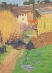 Landscape at Lagnes, 1921 (oil on canvas) | Obraz na stenu