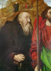 Portinari Altarpiece, left panel (detail of the head of Saint Anthony), c.1479 (oil on panel) | Obraz na stenu