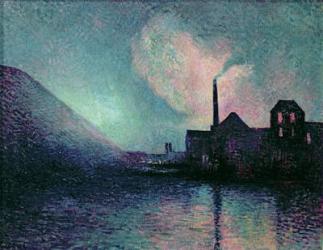 Couillet by Night, 1896 (oil on canvas) | Obraz na stenu