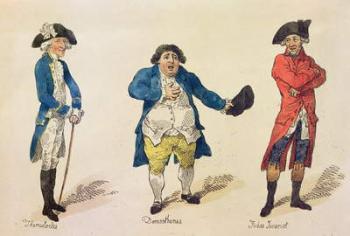 The Rival Candidates, frontispiece in the book History of the Westminster Election.. by Lovers of Truth and Justice, London, 1784 (colour etching) | Obraz na stenu