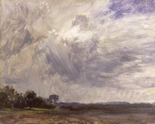 Landscape with Grey Windy Sky, c.1821-30 (oil on paper laid down on millboard) | Obraz na stenu