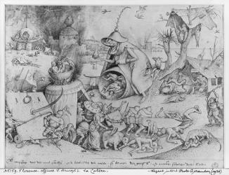 Anger, 1557 (facsimile) (pen & ink on paper) (b/w photo) | Obraz na stenu