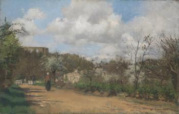 View from Louveciennes, 1869-70 (oil on canvas) | Obraz na stenu