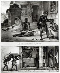 A Negro Surgeon; Store of a Pork Seller (litho) (b/w photo) | Obraz na stenu